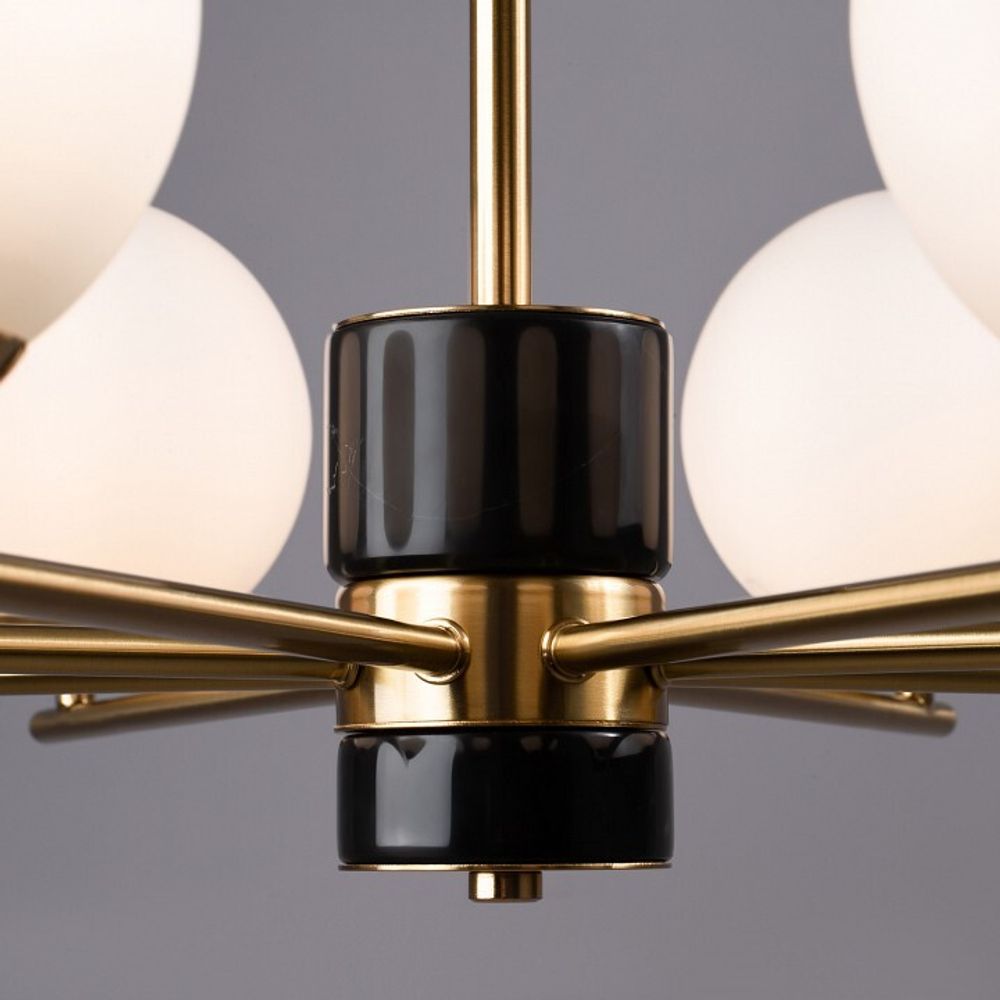 Люстра на штанге Freya Marble FR5230PL-08BS