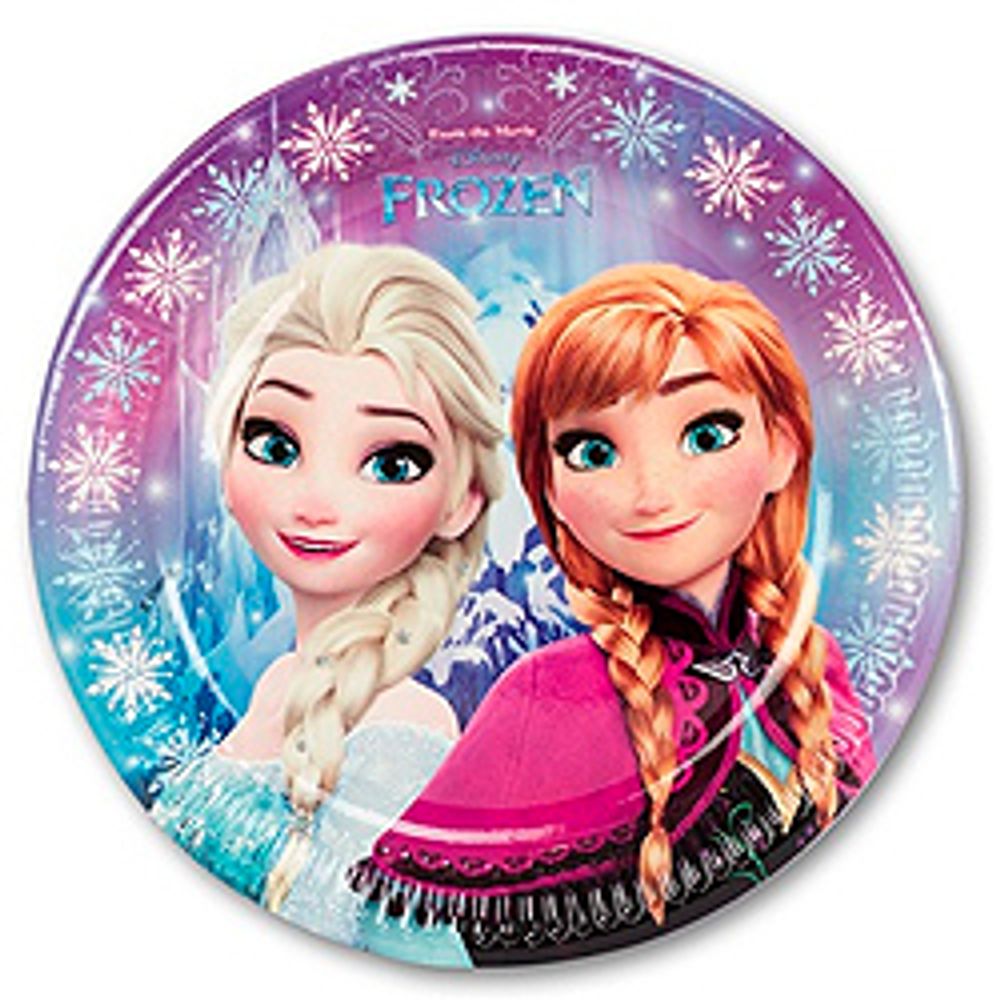 Тарелка-Frozen-Сев-сияние-23см-8шт