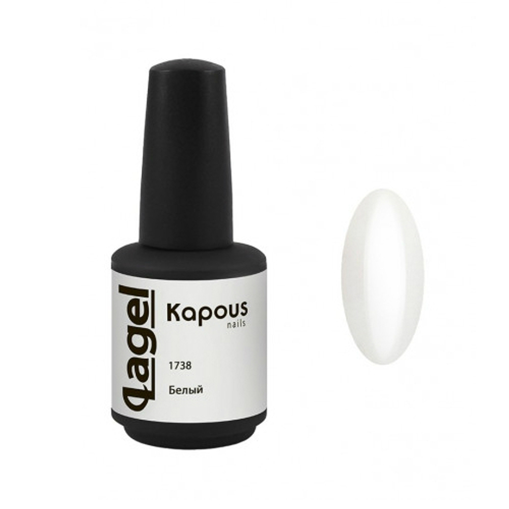 Гель-лак 1738 Белый LAGEL, Kapous, 15 мл