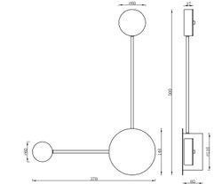 Kink Light 2208-2,19 Настенный светильник Фирс черный Led 10W