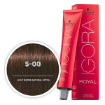 Краска для волос Igora Royal 5-00 Светлый коричневый натуральный экстра Schwarzkopf Professional, 60 мл