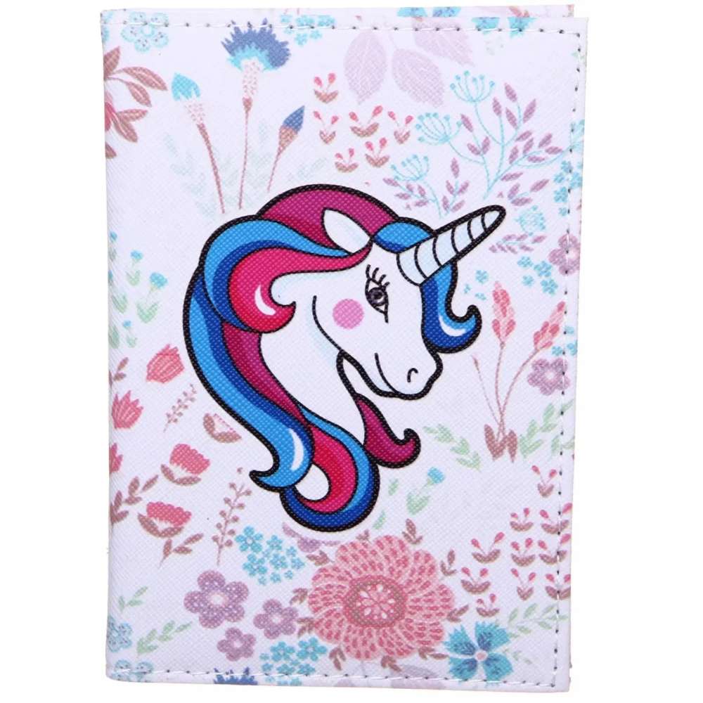 Обложка на паспорт «Travel», Красочный Единорог, 9,5*13см