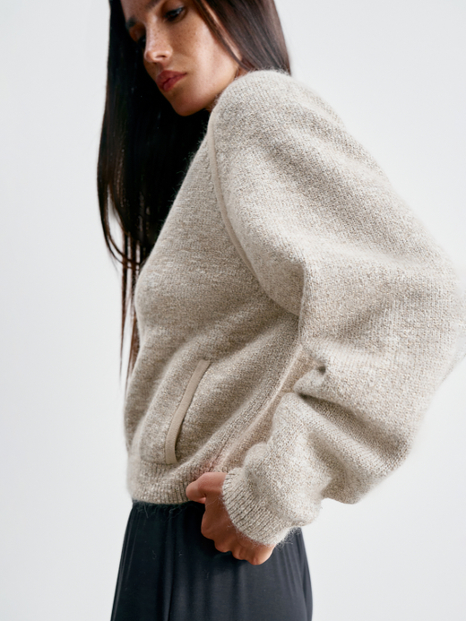 Бомбер SAGE, бежевый