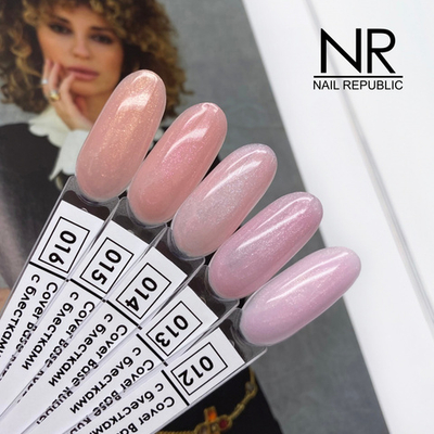NR Rubber Base Cover 013 - Камуфлирующая база с шиммером, 10мл