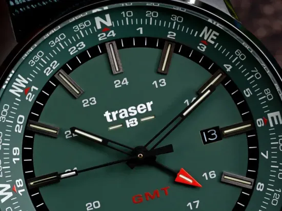 Швейцарские тактические часы Traser P68 Pathfinder Gmt Green 109035