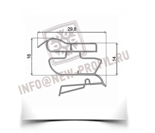 Уплотнитель для холодильника Samsung RT52EANB м.к 520*725(720) мм (015/022 АНАЛОГ)