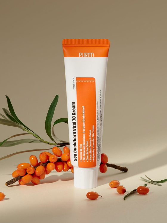 Витаминный крем Purito Sea Buckthorn Vital 70 Cream с экстрактом облепихи 50 мл.