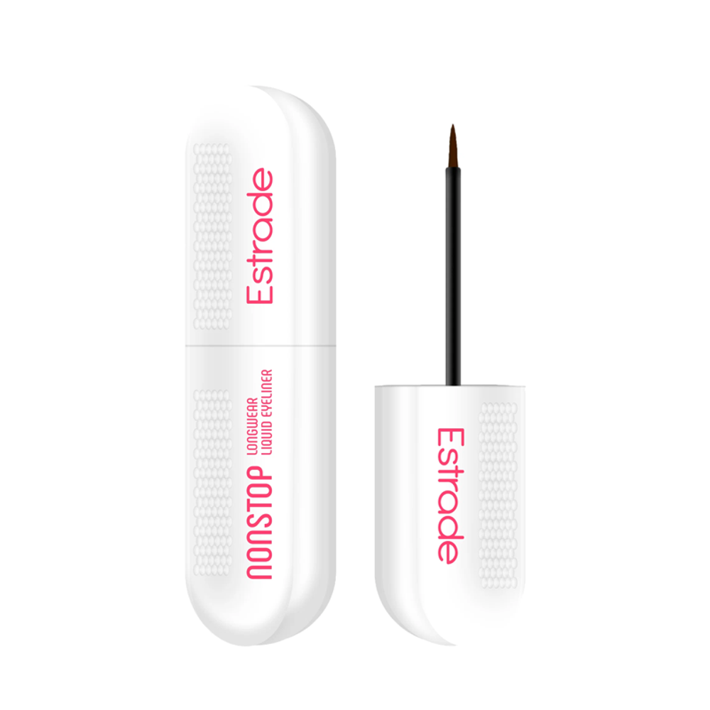 Estrade Подводка для глаз Nonstop, жидкая, стойкая, тон №202, Коричневый, 12 мл