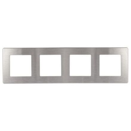 Рамка 4-м 12-5104-03 сатин алюм. Эра Б0052531
