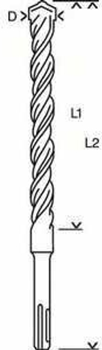 Бур для перфоратора BOSCH SDS+ 10х250х315мм  (1618596315) ОРИГИНАЛ