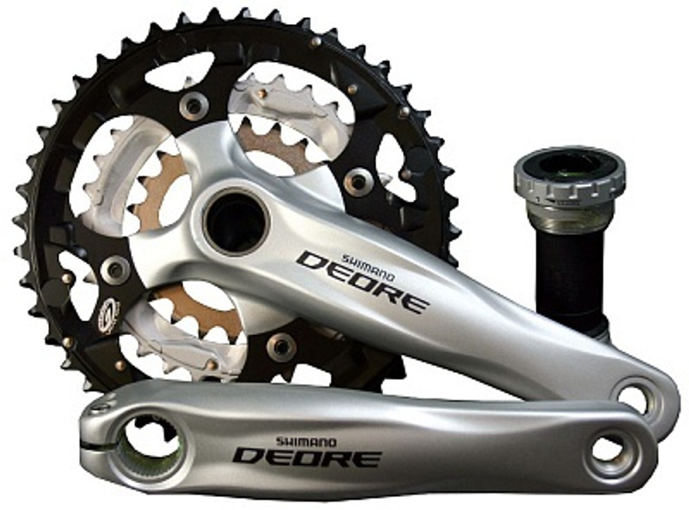 Система Shimano Deore, M590, 170мм, ин.вал, 44/32/22T с каретк., сереб