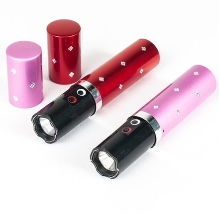 Электрошокер с фонариком LED сверхяркий дамский 1202 (1L, 1*18650, ZOOM)