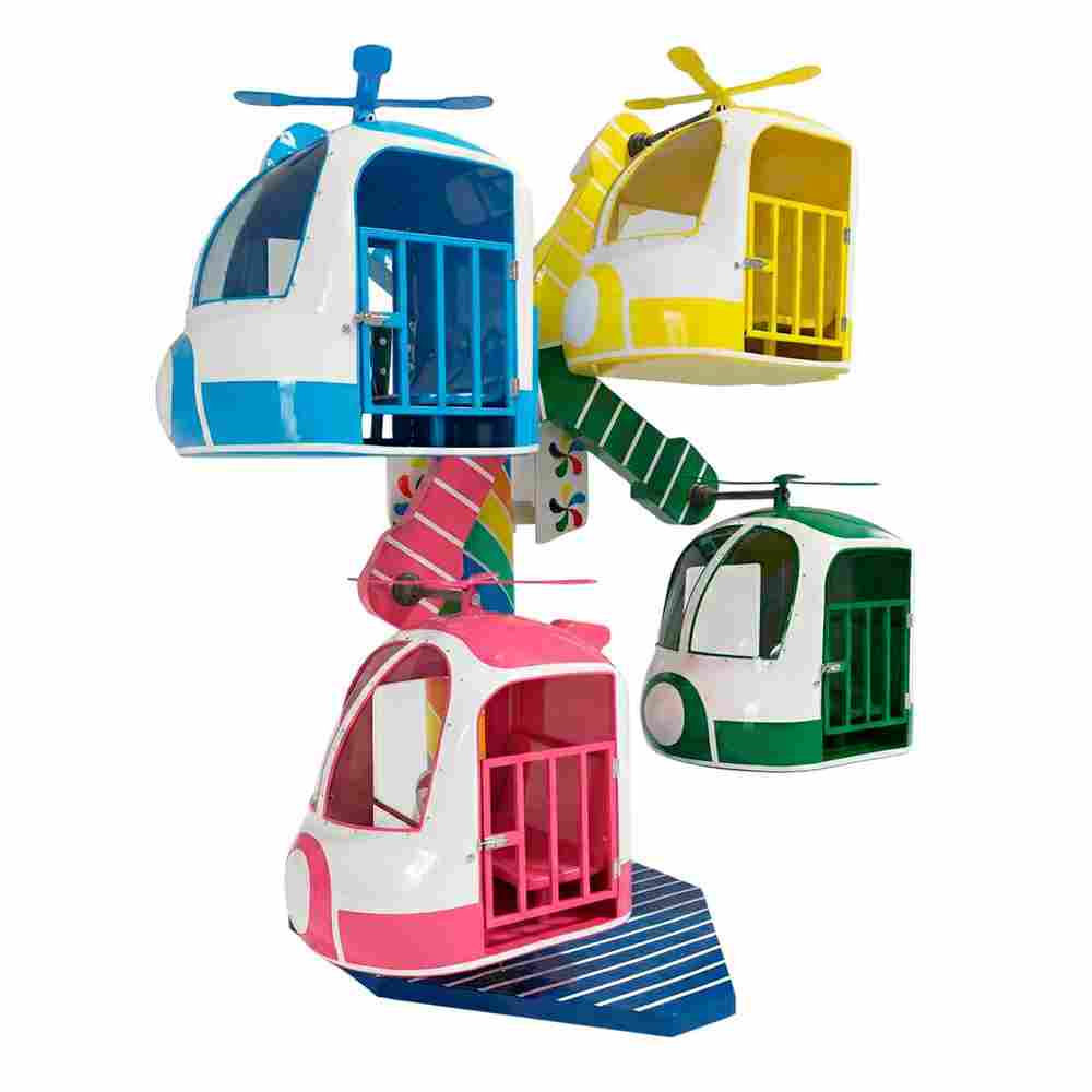 Детское колесо обозрения «Вертолётики» — 3,4 м, 4 кабины, до 8 человек