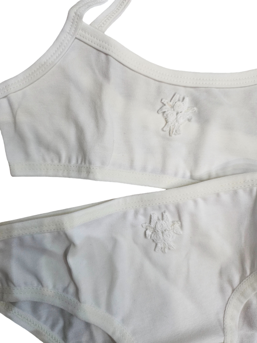 Комплект экрю (лиф+трусы) букет экрю