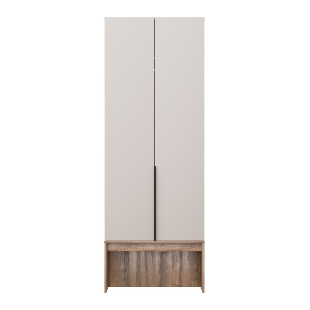 Шкаф для одежды распашной с полками Кашемир/Авелано Чарли 80х55х220