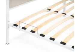 Двуспальная кровать Эгерт 160х200 белый / light beige