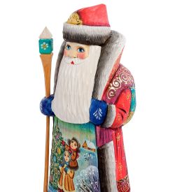 РД- 13 Фигурка Дед Мороз (Резной) 20 см