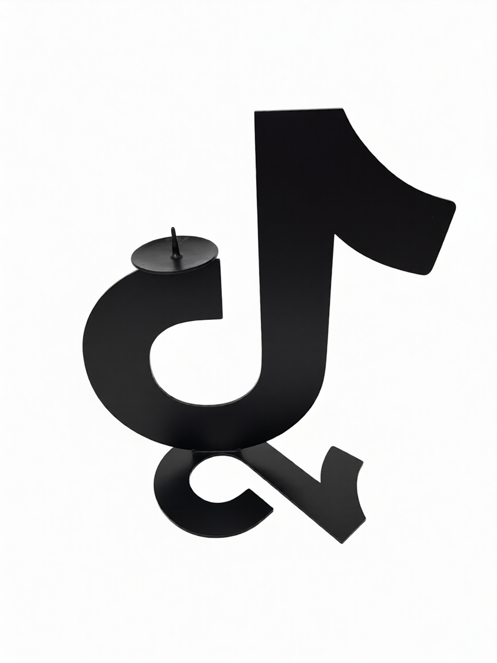 Подсвечник для свечей "Tik-Tok" (черный)