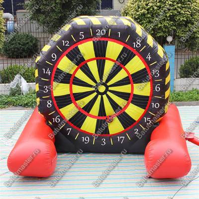 Надувной дартс «Двойной» на подкачке, диаметр 4,5 м, размер 4,5×2,5×4,5 м
