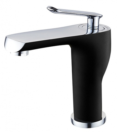 20011-C Смеситель для умывальника (ЧЕРНЫЙ/? "GANZER"