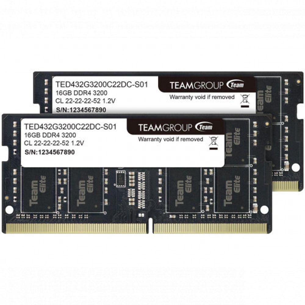 Оперативная память для ноутбука 32GB Team Group ELITE (TED432G3200C22DC-S01)