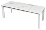 Стол М-City DISAUR Кремона (Cremona) 140 Белый мрамор Глянц (High Gloss Statuario), керамика, Белый