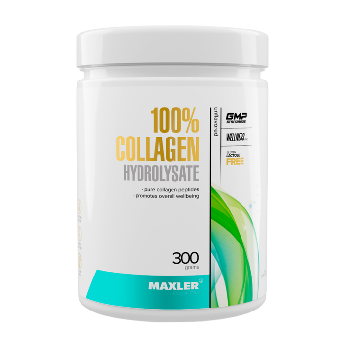 Гидролизованный коллаген, 100% Collagen Hydrolysate Unflavored, Maxler, 300 г