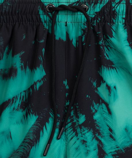 Шорты пляжные мужские Atlantic KMB-227, зеленый + черный