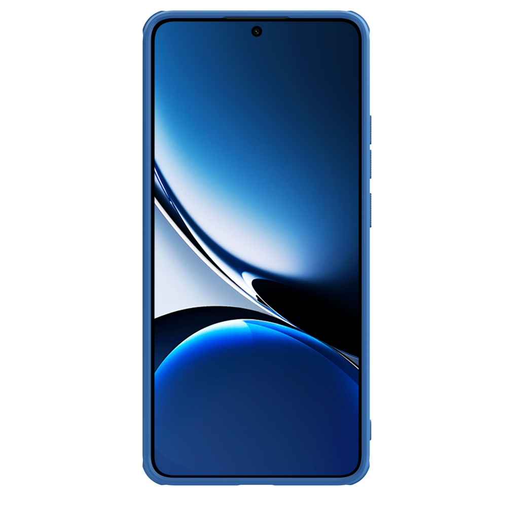 Усиленный чехол синего цвета от Nillkin для Xiaomi Redmi Turbo 4, серия Super Frosted Shield Pro