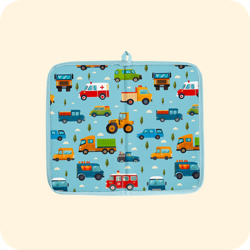 Коврик для переобувания. Машинки принт