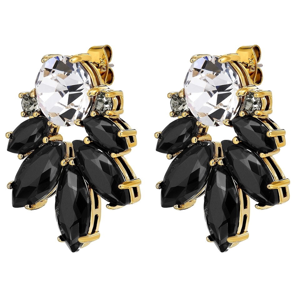 Серьги Dyrberg Kern DRAGO SG BLACK / CRYSTAL 470021