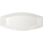 Блюдо «Кунстверк» овальное;фарфор;,H=40,L=380,B=165мм;белый (Цвет: белый)