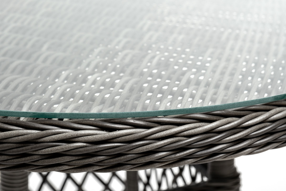 "Эспрессо–80 R" обеденная группа плетеная, цвет графит