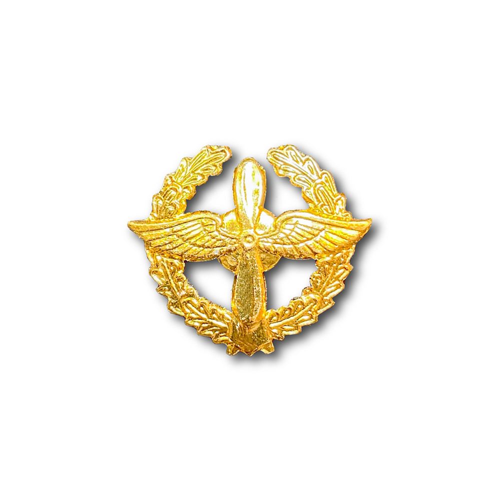 Эмблема ( Знак ) Петличная ( Петлица ) ВВС В Венке Золотистая | ATRIBUTICASTORE.RU