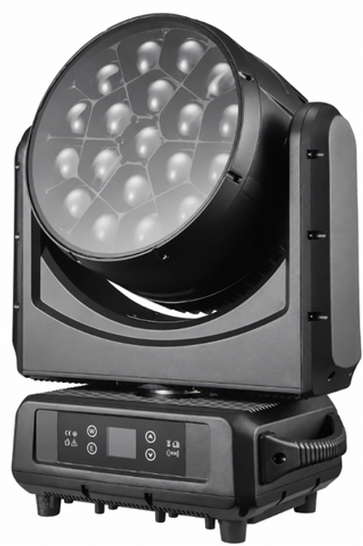 W1940IP TX — вращающаяся голова Wash 19×40 Вт RGBW с зумом 3,5°–50° IP65