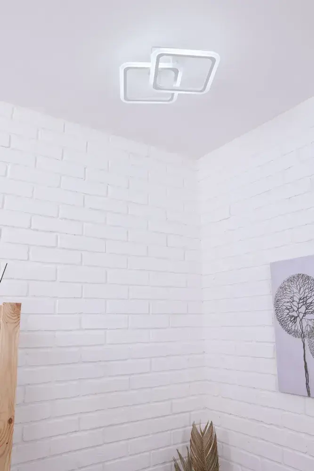 Люстра потолочная светодиодная Corpo 4030 , LED, цвет белый. Люстра с пультом управления, мощность 52 Вт. Светильник потолочный. Площадь освещения до 15 м2