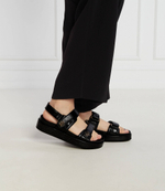 Кожаные босоножки kira sport TORY BURCH - черный(144328)