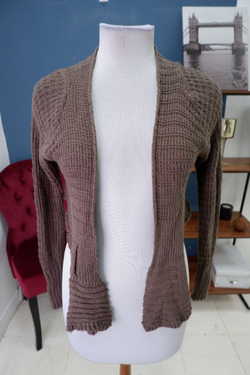 Болеро вязаное бежевое 46 размер