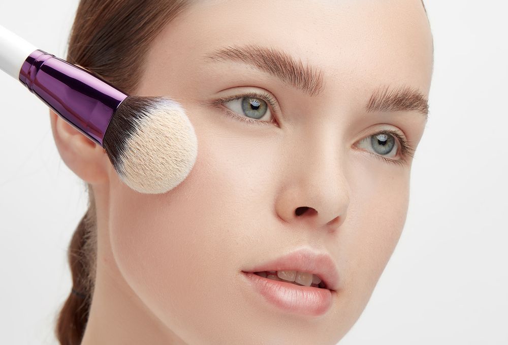 Кисть круглая для румян, контурирования, пудры и тона многофункциональная ManlyPro - К105*