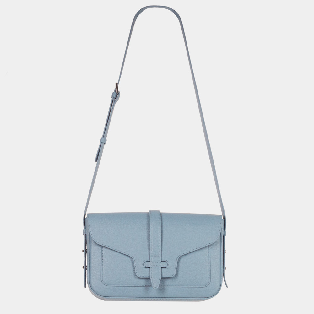 Сумка Universel из кожи теленка, голубого цвета