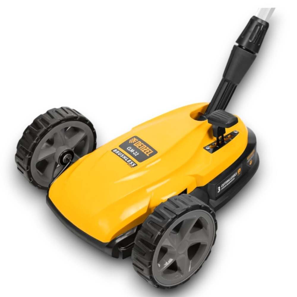 Портативная аккумуляторная газонокосилка Denzel CLM-22 (Li-ion 20В, 220мм)