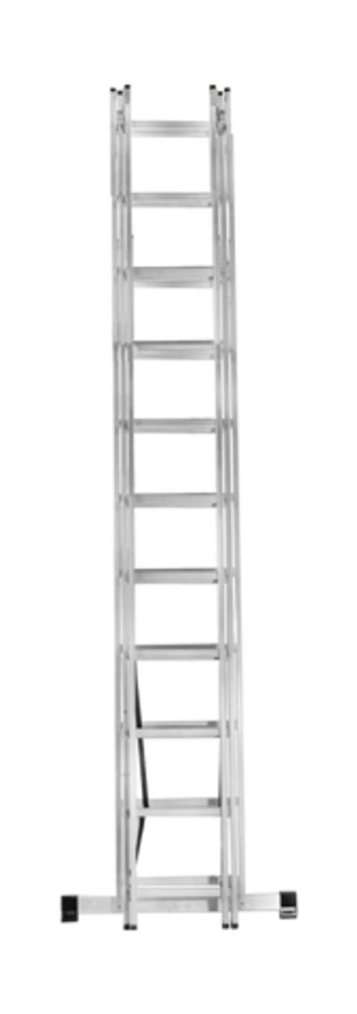 Лестница алюминиевая трехсекционная ВИХРЬ ЛА 3х11