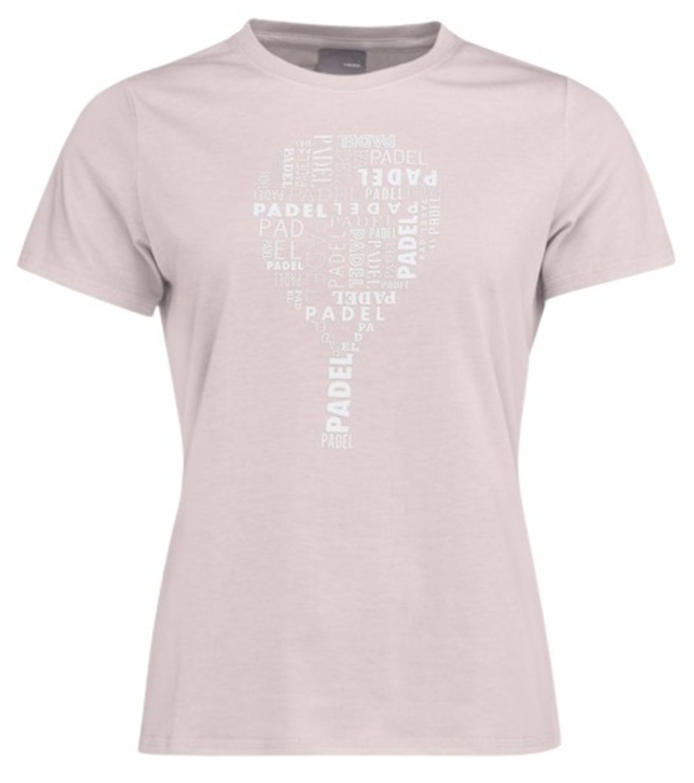 Женская теннисная футболка Head Padel TYPO T-Shirt W - Розовый