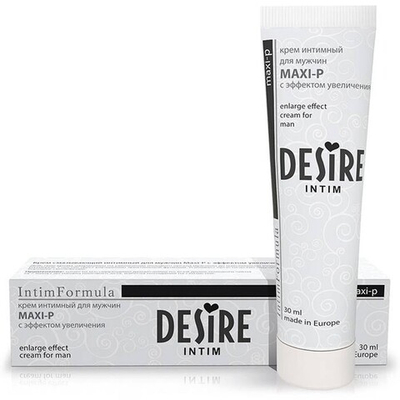 Крем интимный для мужчин "MAXI-P" 30 мл. (Цвет: прозрачный)