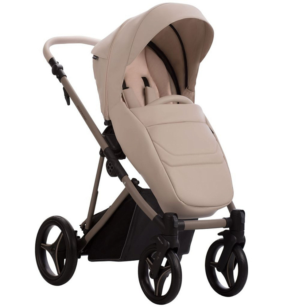 Детская коляска Bebetto Pelpasso Pro 2 в 1 02 св.бежевая кожа