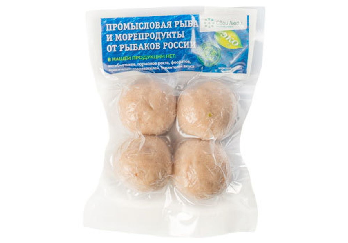 Котлеты из палтуса и трески с брокколи, 400г