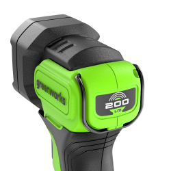 Фонарь аккум. GREENWORKS G24SL200 24В,200лм/100лм,с АКБ2А*ч до11/23 часов,без АКБ и ЗУ (3502407)