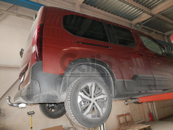 Фаркоп оцинкованный Galia C0528A для TOYOTA PROACE CITY, PROACE CITY VERSO 2019-, OPEL COMBO LONG, PEUGEOT PARTNER II, III LONG, RIFTER LONG 2008-(паспорт и сертификат в комплекте)(без электрики)