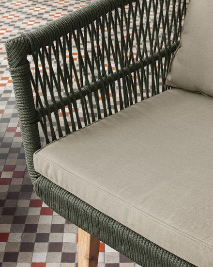 Комплект Inti с 2-местным диваном и 2 креслами зеленого цвета La Forma Испания 