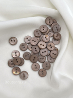 Пуговицы на прокол пыльно-розовый(коричневый) перламутр